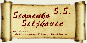 Stamenko Šiljković vizit kartica